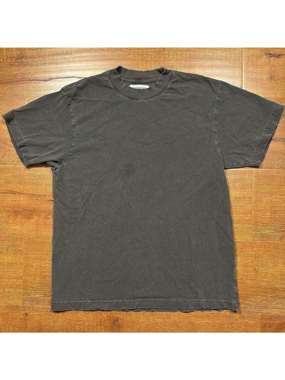 Strawberry Los Angeles T Shirt Mens S Gray Acid Wash Distressed Oversized Alt